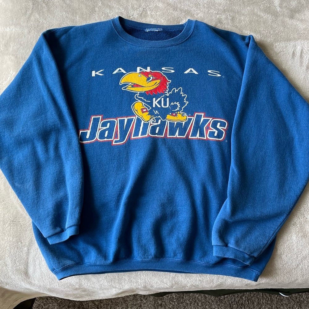 kansas jayhawks crewneck sweatshirt